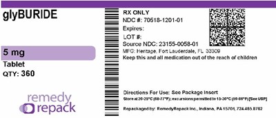 glyBURIDE 5mg 70518 1201 01